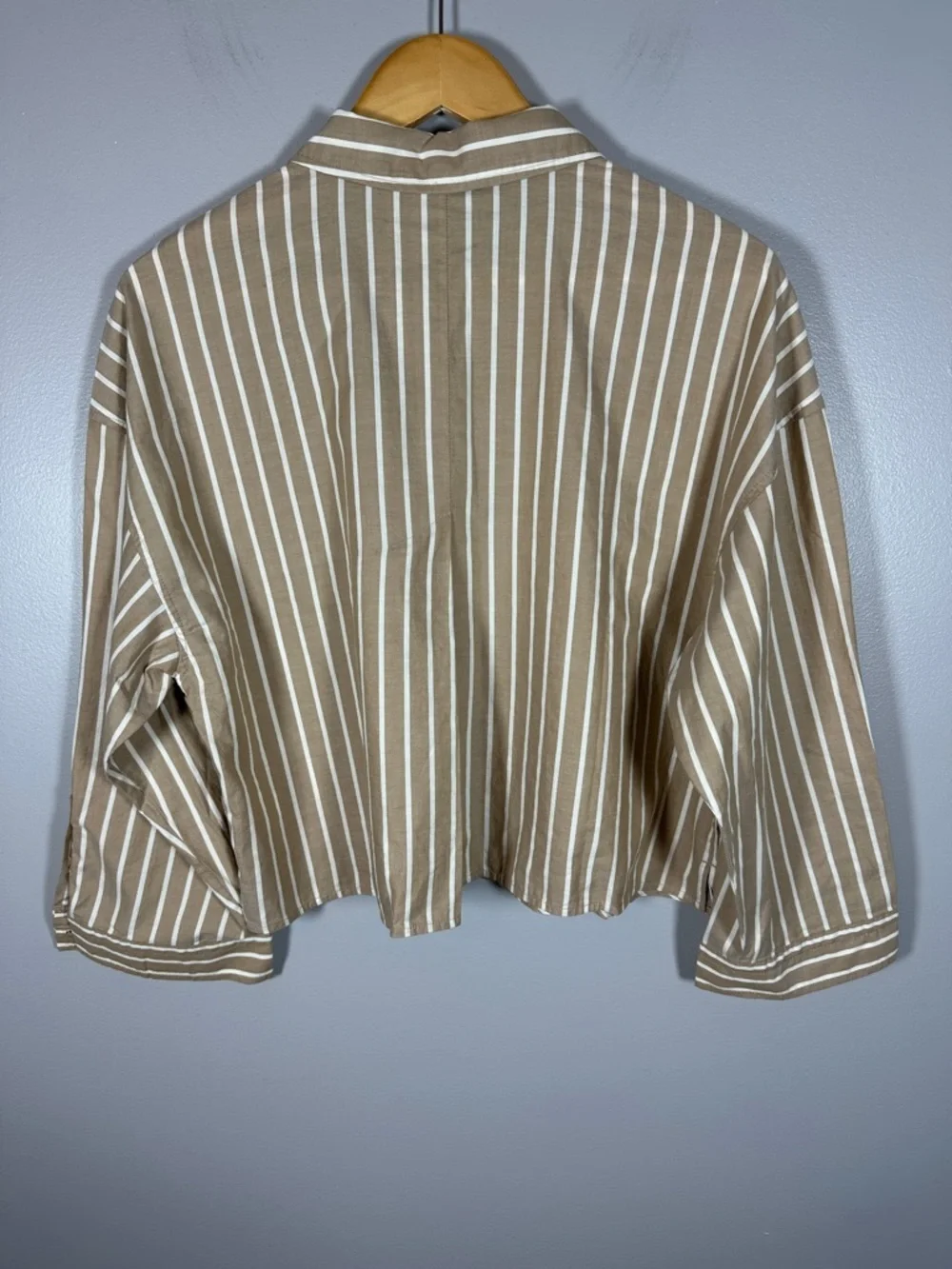 Everlane The Woven PJ Top Cropped Medium NWOT